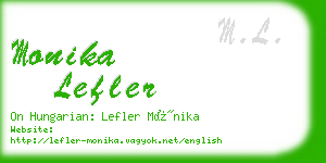 monika lefler business card